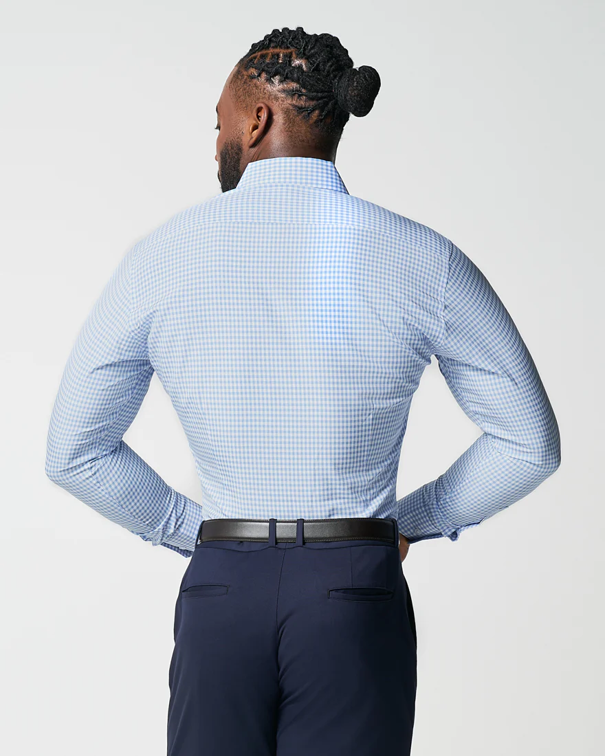 "The Mills" Light Blue Gingham - Image 6