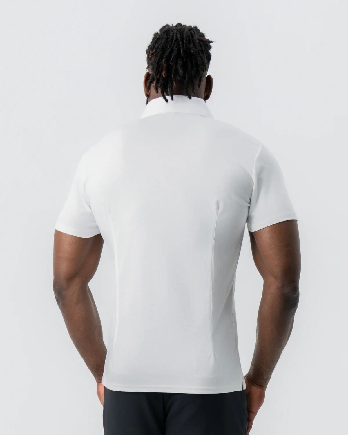 "The Noah" White Pique Polo - Image 4