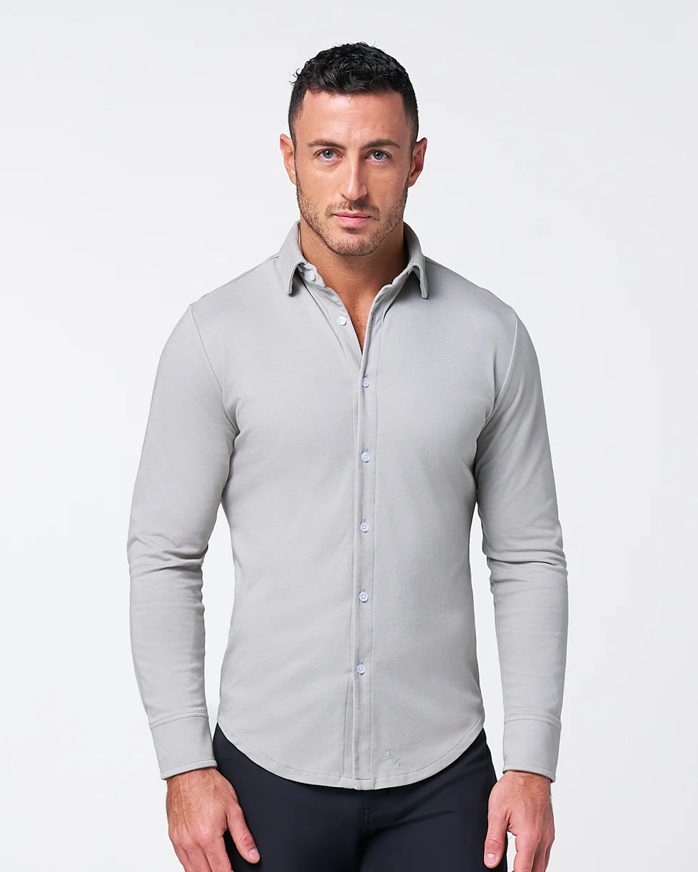 "The Omaha" Sandstone Pique Button Down