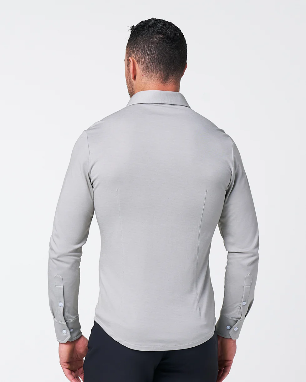 "The Omaha" Sandstone Pique Button Down - Image 5