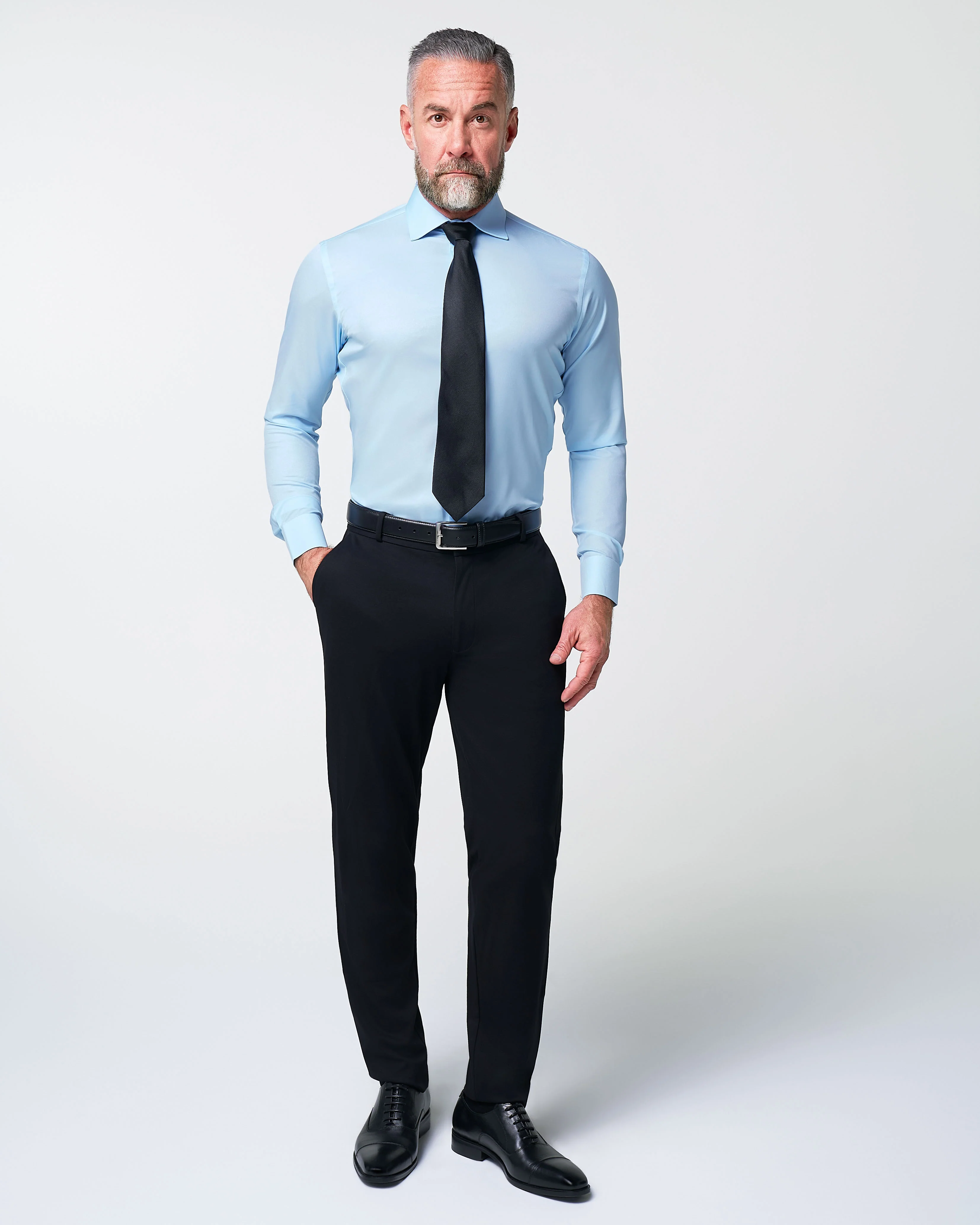 ''The Peter" Light Blue Weave - Classic Fit - Image 3