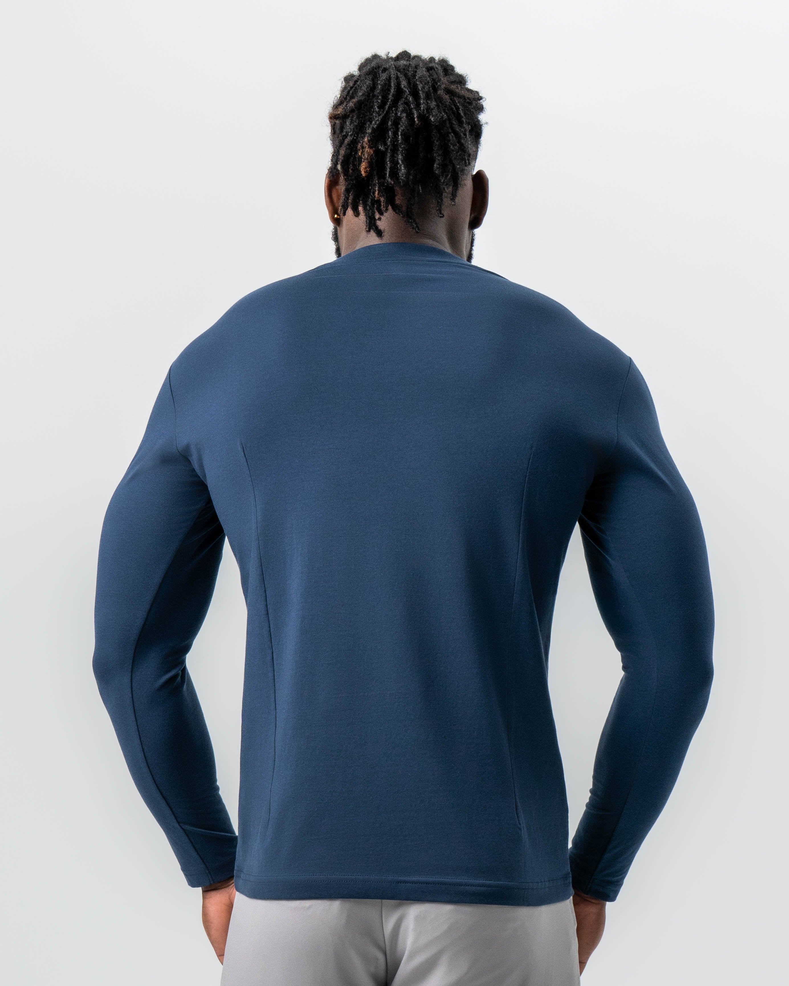 "The Ridgefield" Navy Long Sleeve Crewneck - Image 4