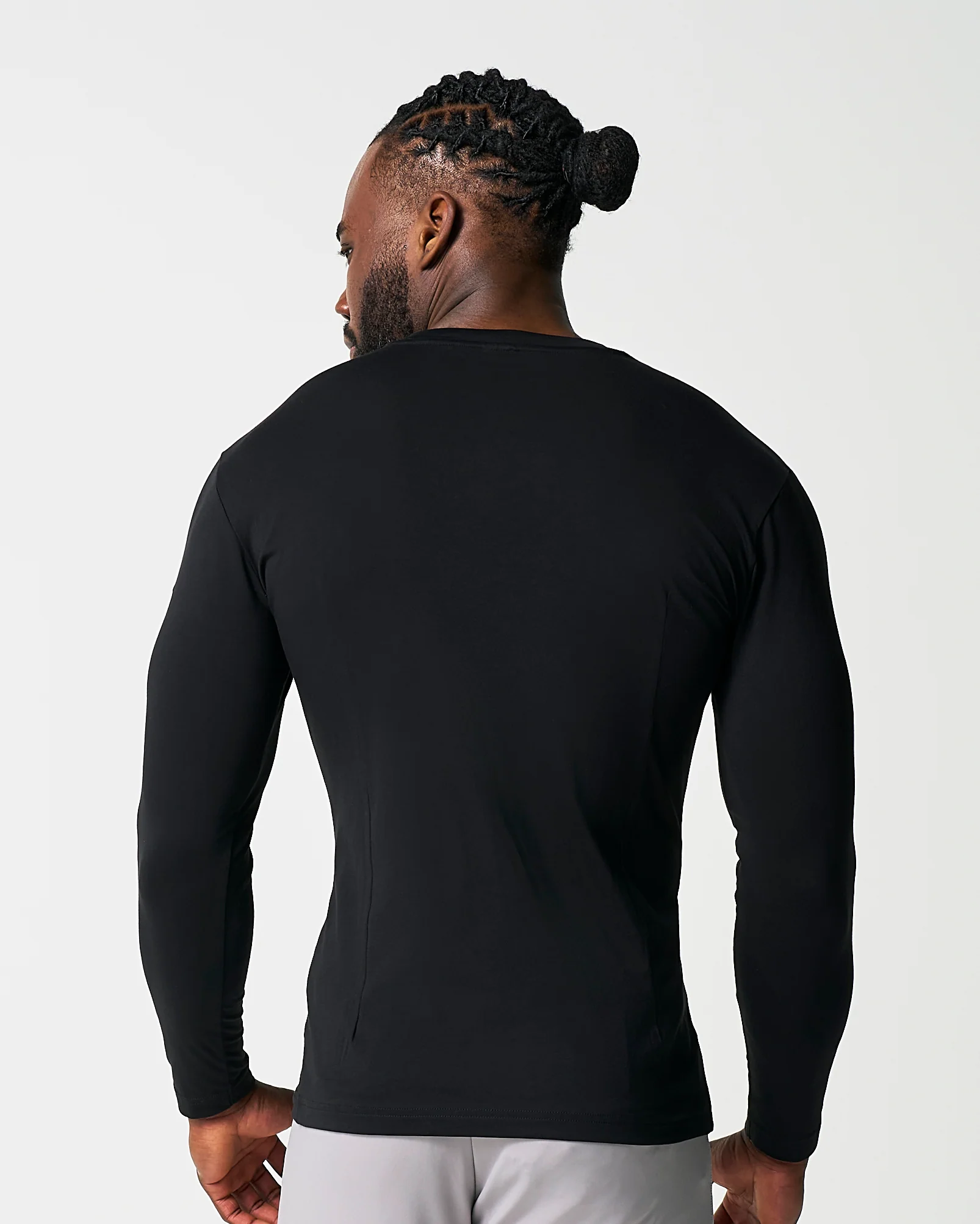 "The Riley" Black Long Sleeve Crewneck - Image 4