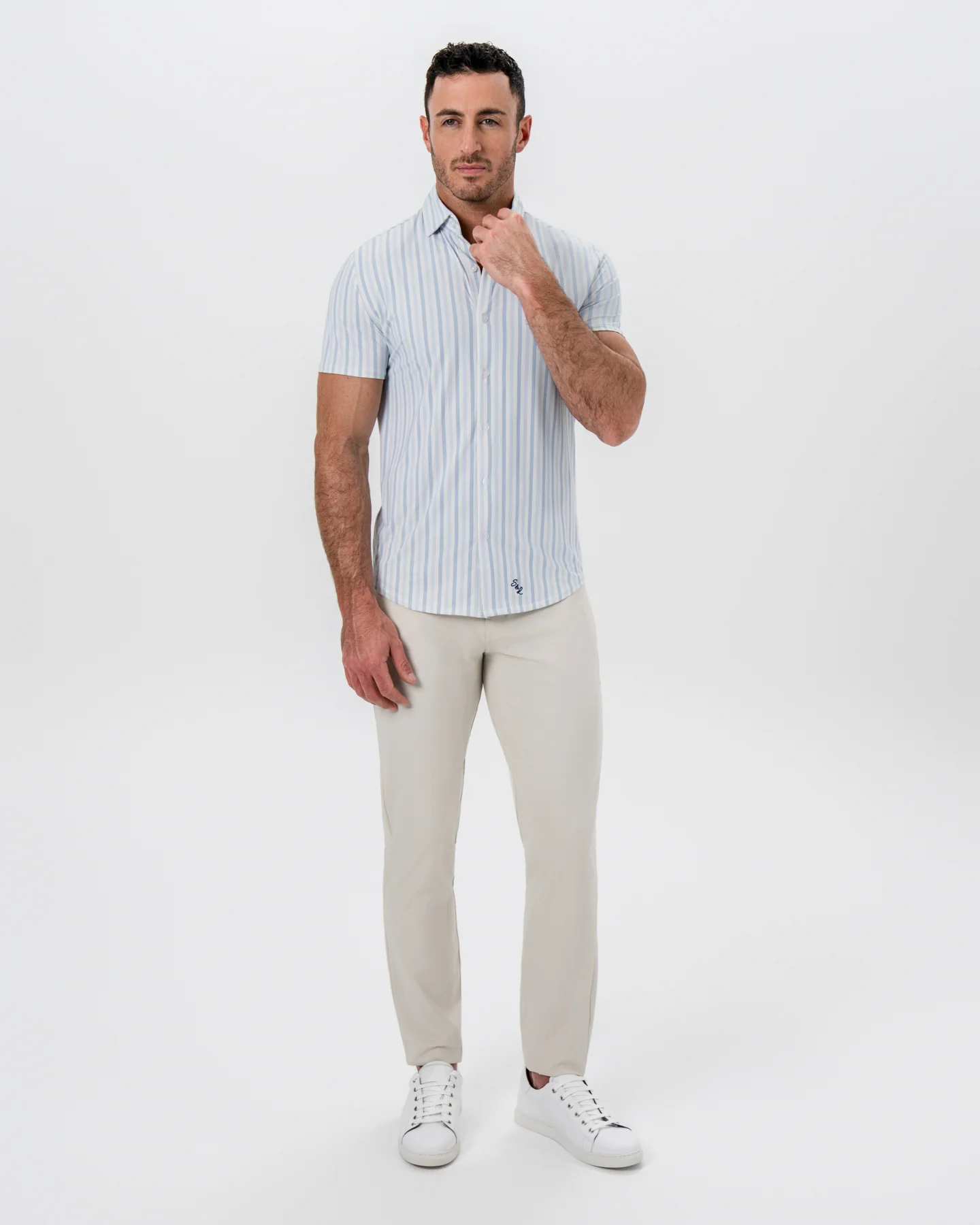 "The Riptide" Light Blue Coastal Stripe - Image 5