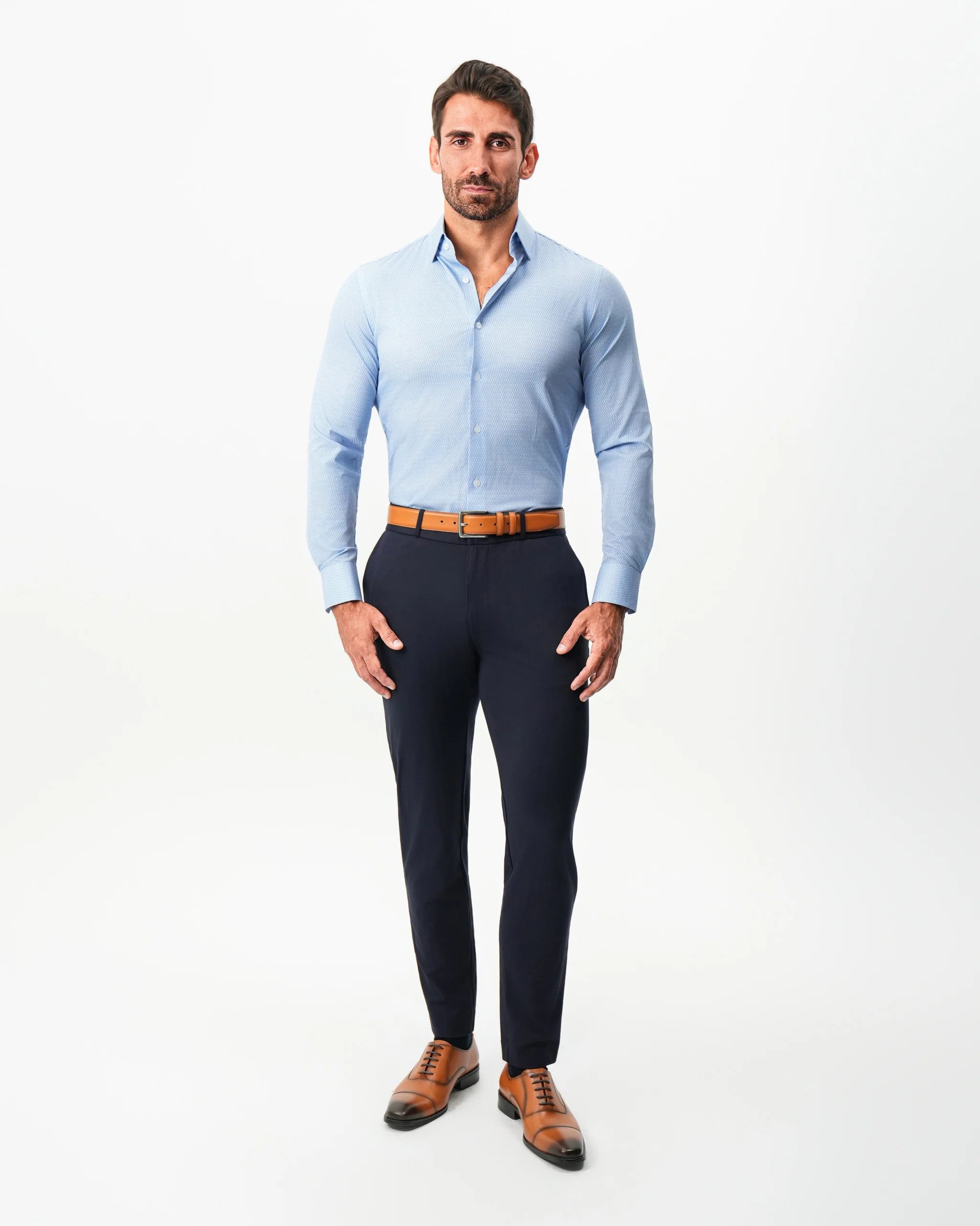 "The Sedona" Sky Blue with Navy Diamond Geo - Image 3