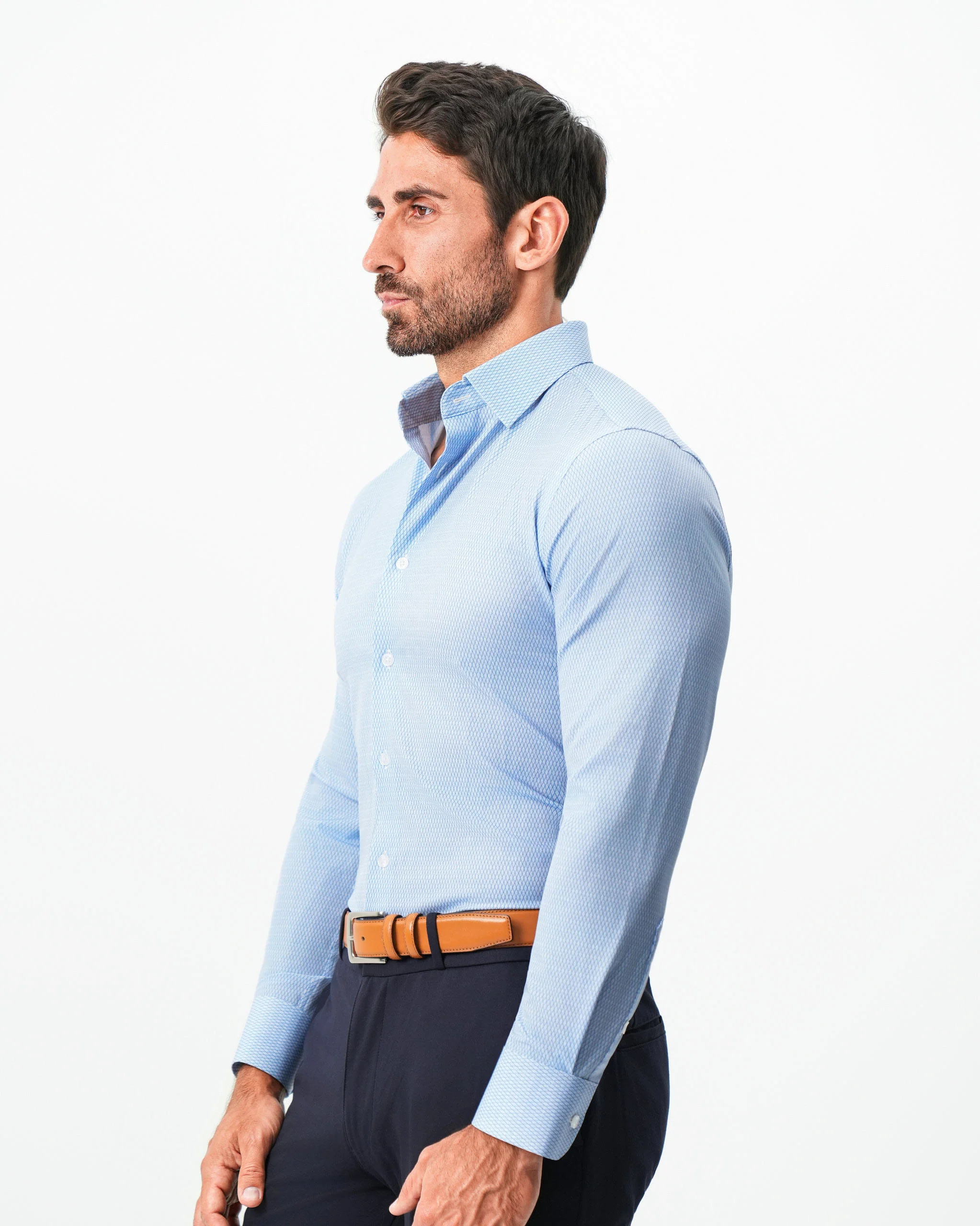 "The Sedona" Sky Blue with Navy Diamond Geo - Image 6