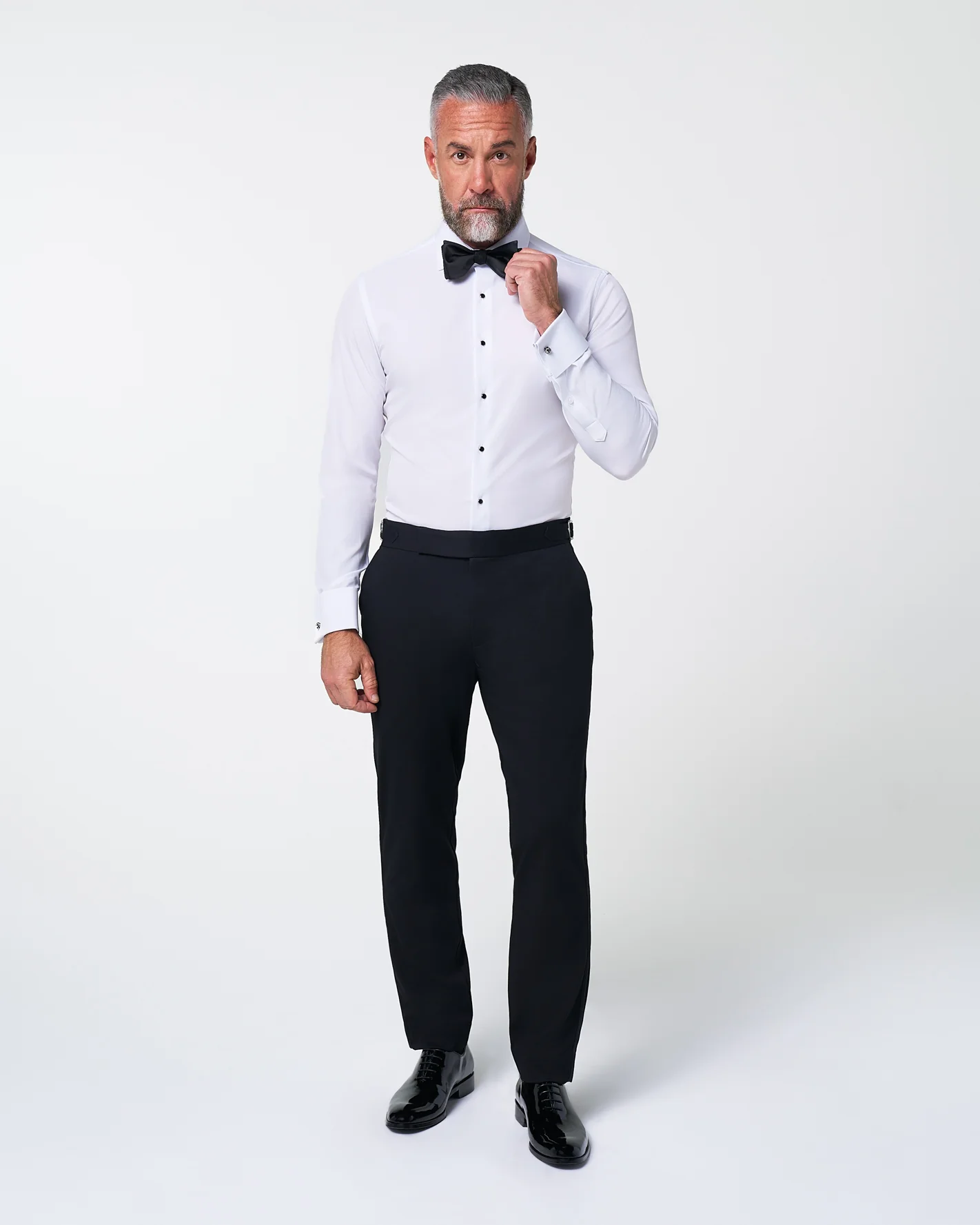 The Solid White Tuxedo Shirt - Classic Fit - Image 10