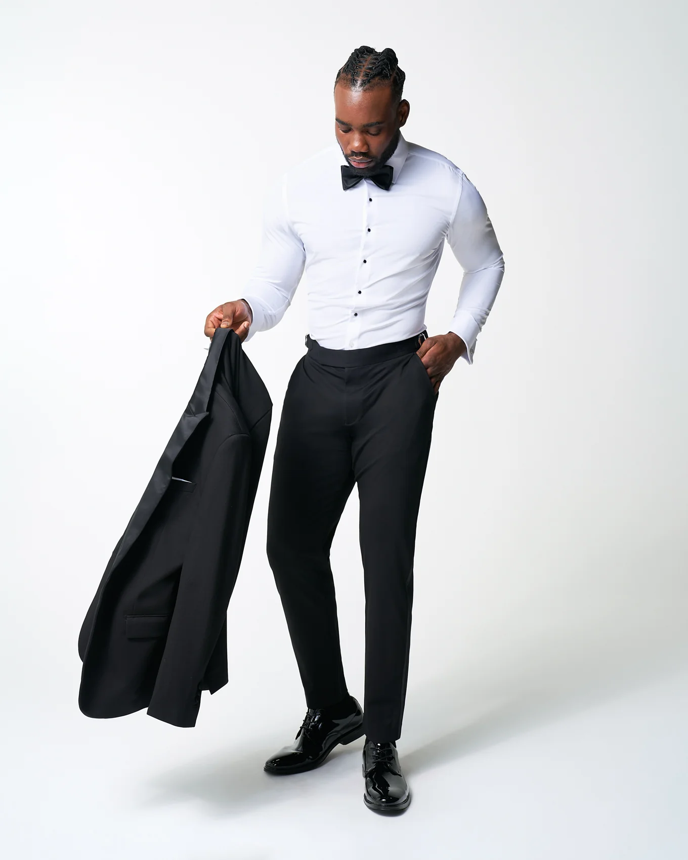 The Solid White Tuxedo Shirt - Classic Fit - Image 6
