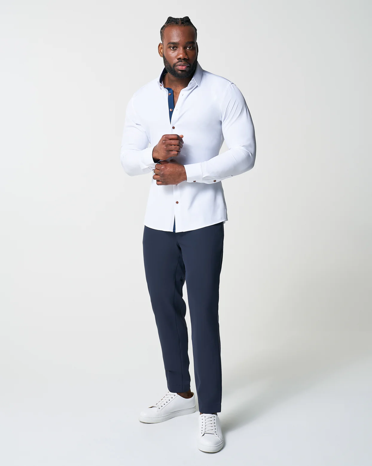 "The Springer" Limited Edition: White with Navy Accents - Classic Fit - Image 10