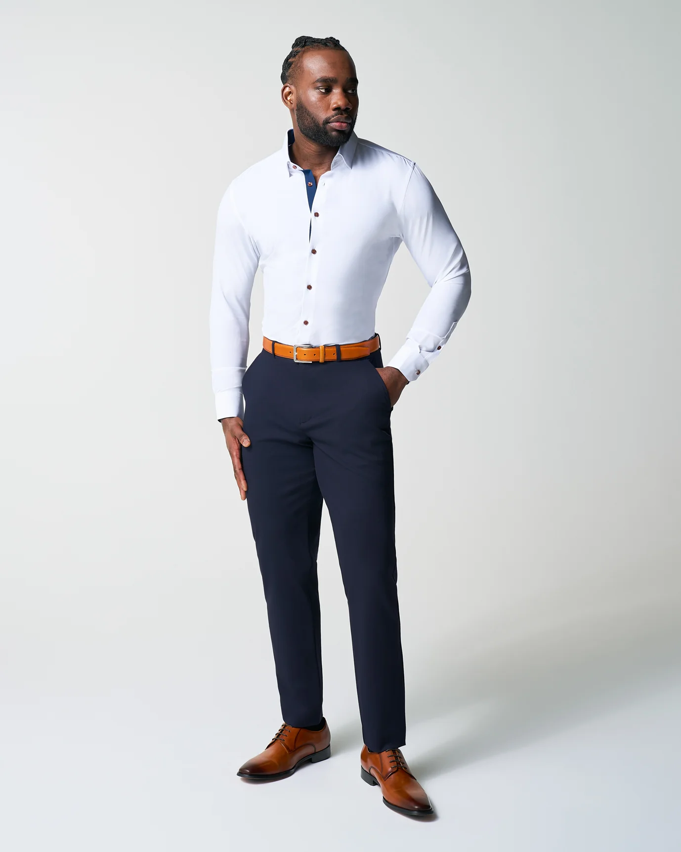 "The Springer" Limited Edition: White with Navy Accents - Classic Fit - Image 12