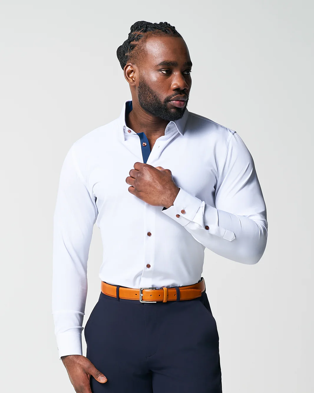 "The Springer" Limited Edition: White with Navy Accents - Classic Fit - Image 13