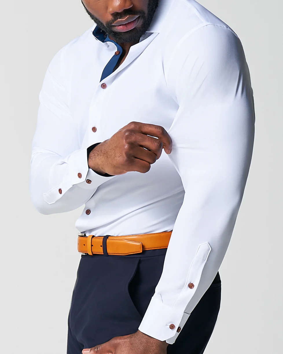 "The Springer" Limited Edition: White with Navy Accents - Classic Fit - Image 14