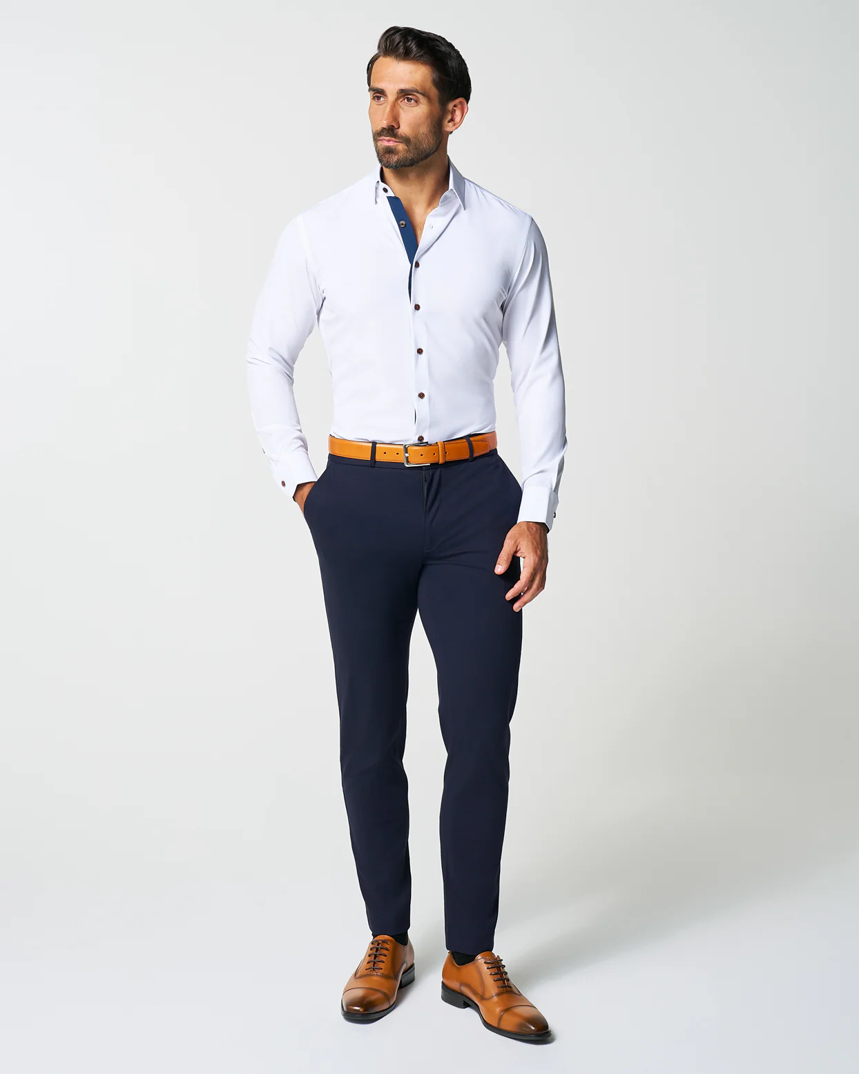 "The Springer" Limited Edition: White with Navy Accents - Classic Fit - Image 4