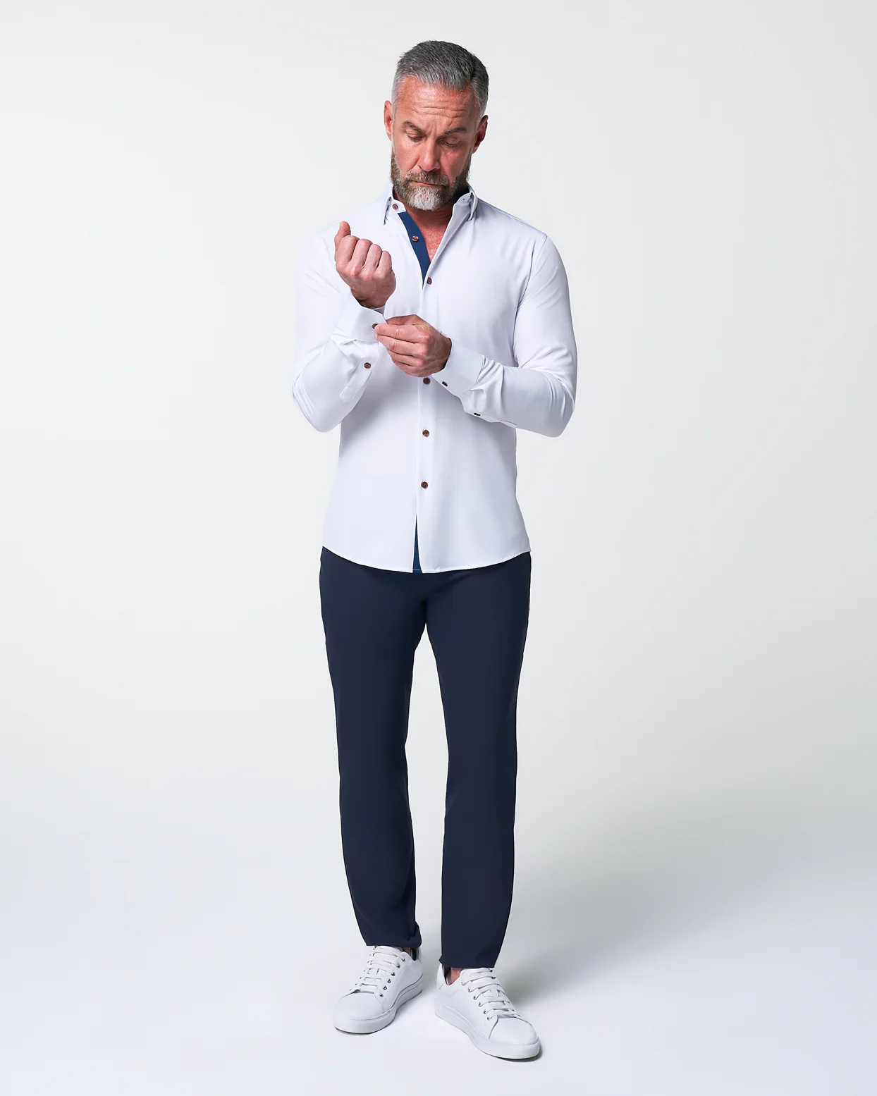 "The Springer" Limited Edition: White with Navy Accents - Classic Fit - Image 8