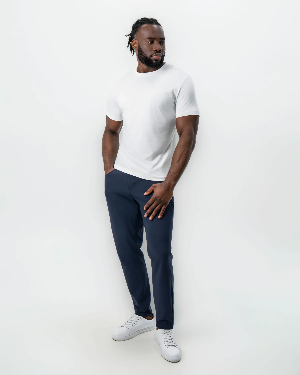 "The Taylor" White Short Sleeve Crewneck - Image 3