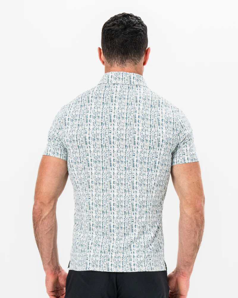 "The Vine" Green & Khaki Sketch Stripe - Image 4