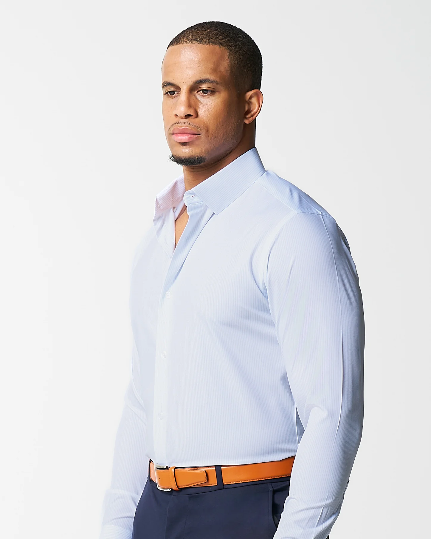 "The Watertown" White & Light Blue Mini Windowpane - Image 4