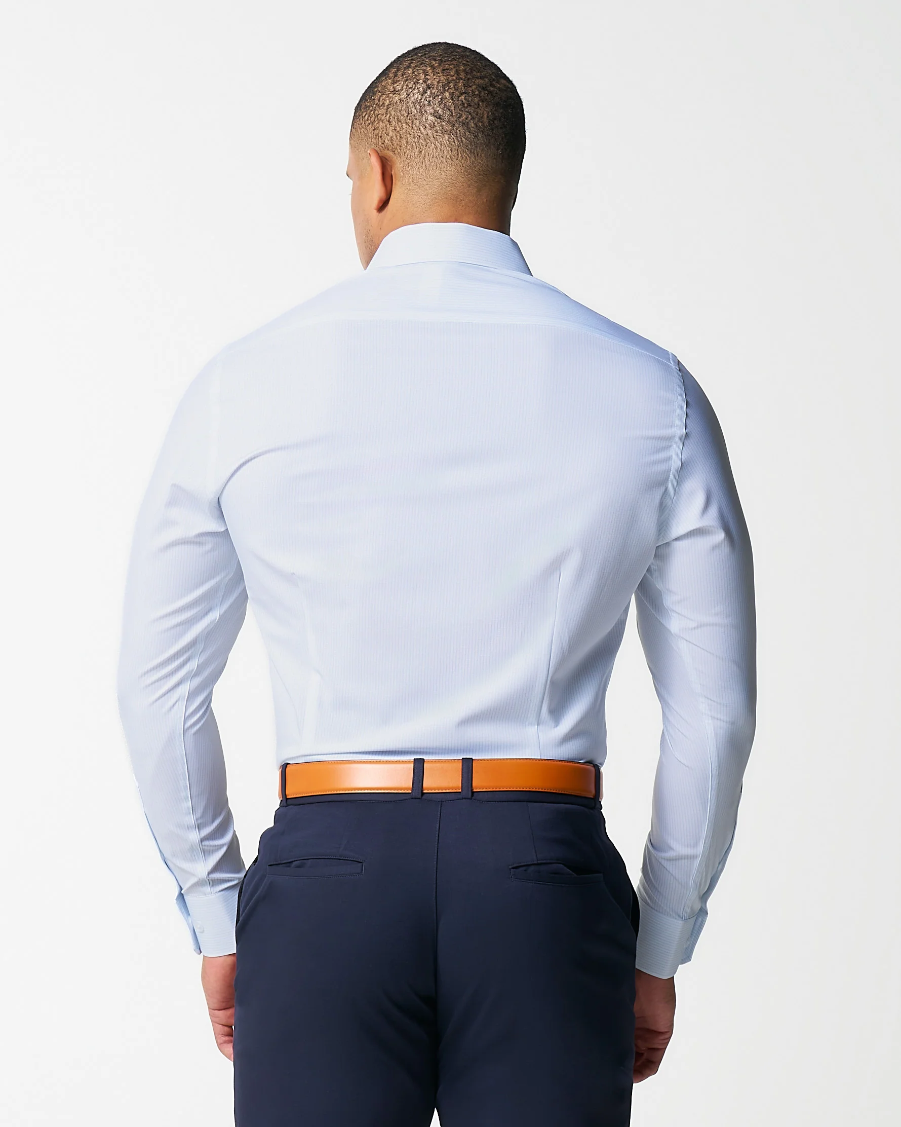 "The Watertown" White & Light Blue Mini Windowpane - Image 5
