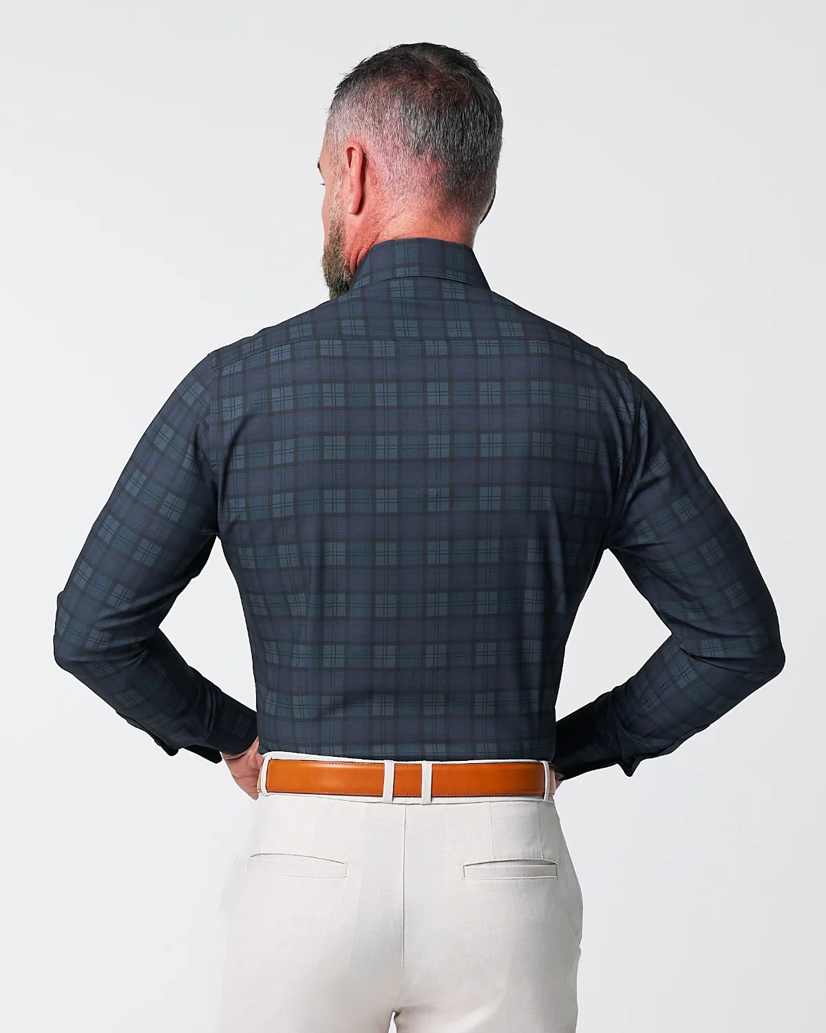 "The York" Navy, Black & Olive Plaid - Image 4