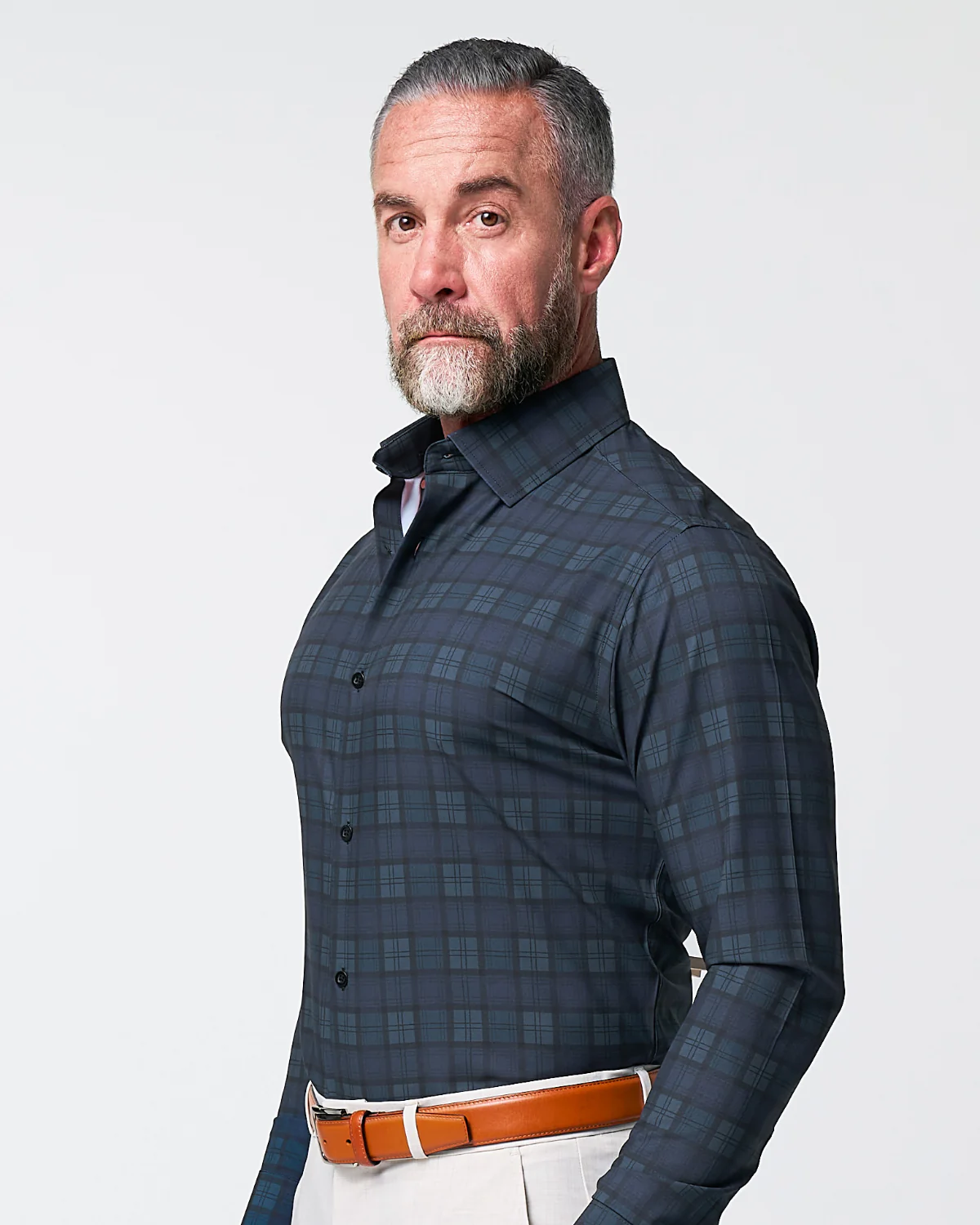 "The York" Navy, Black & Olive Plaid - Image 5