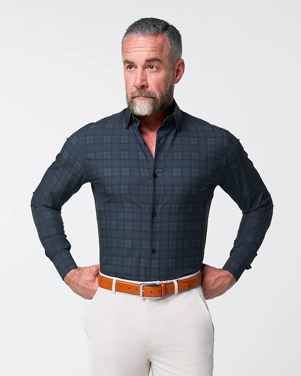 "The York" Navy, Black & Olive Plaid - Image 6