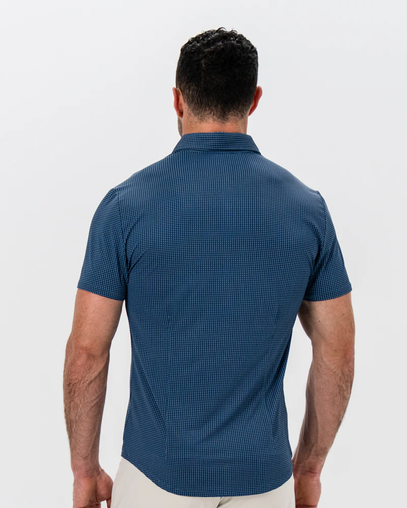 "The Zingerman" Navy With White Geo Squares - Image 3